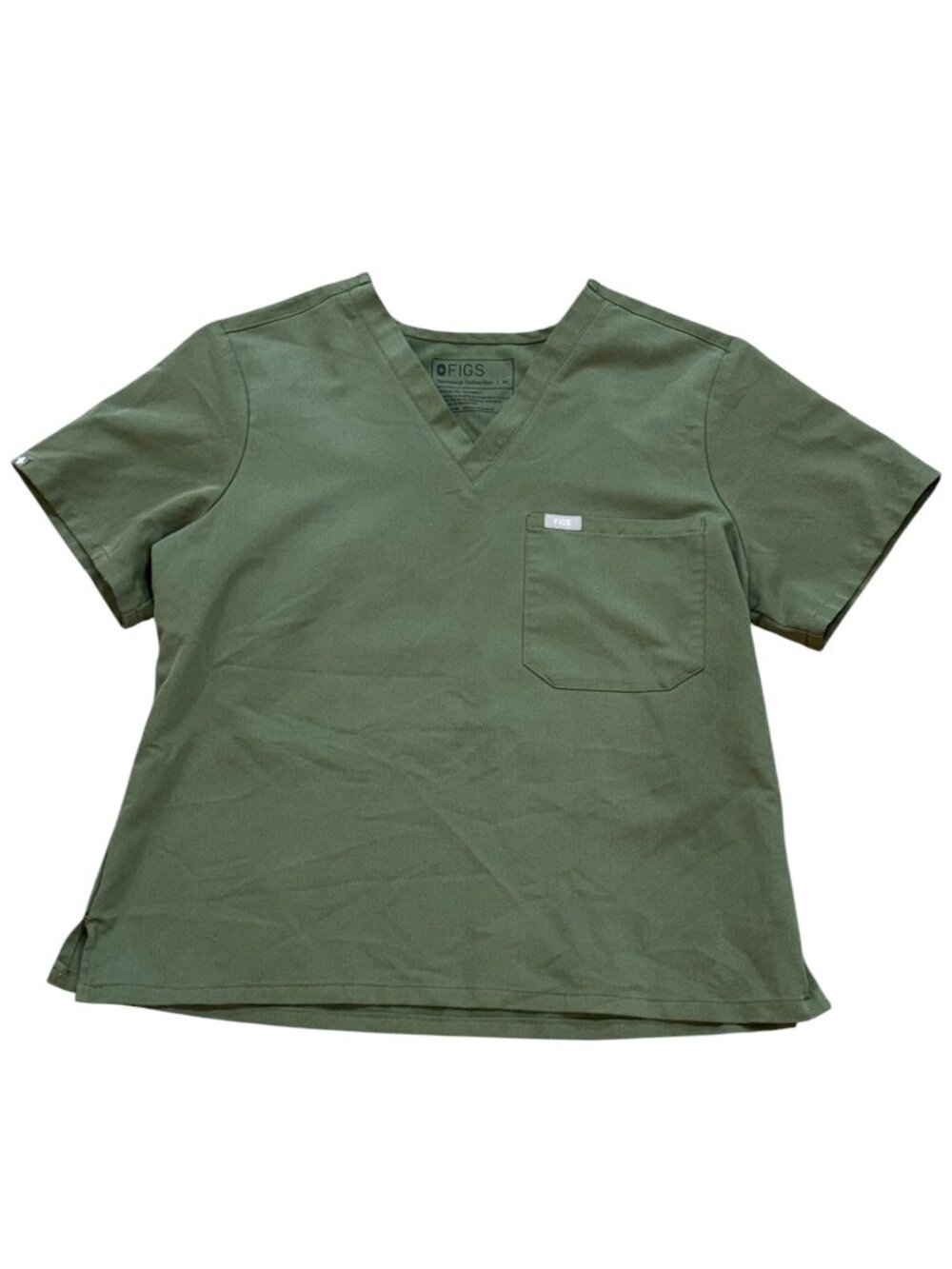 FIGS Catarina One Pocket Scrub Top Green Medium Nurse Hospital Healthcare